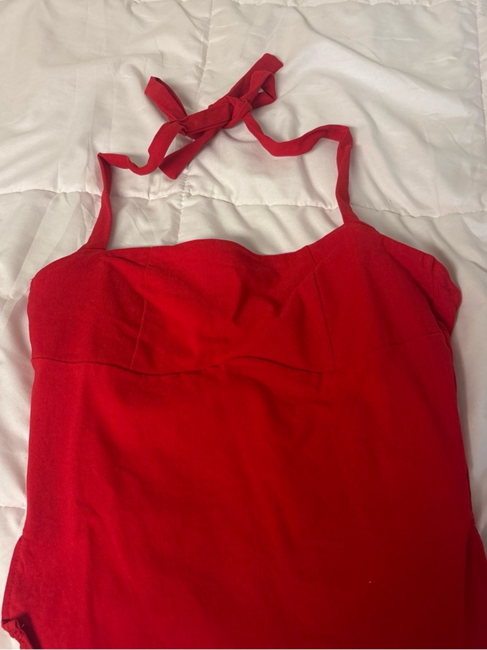 Red Halter Corset Edikted